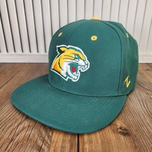 Zephyr NMU Wildcats Snapback Hat Green Gold Northern Michigan University Cap